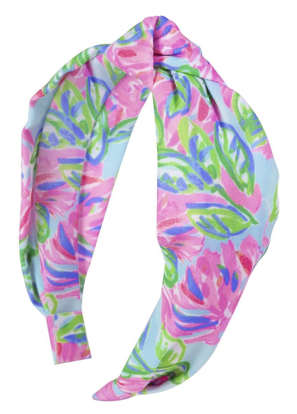 1493 Cute Pink/Blue/Green Knotted Headband, Totally Blossom